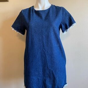 Lulu Lala Blue Denim Mini Dress